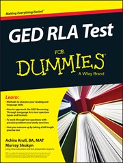 GED RLA for Dummies cover image