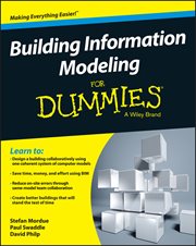 Building Information Modeling for Dummies cover image