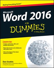 Word 2016 for Dummies cover image