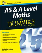 AS and a Level Maths for Dummies cover image