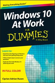 Windows 10 at Work for Dummies cover image