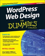 WordPress Web Design for Dummies cover image