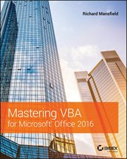Mastering VBA for Microsoft Office 2016 cover image