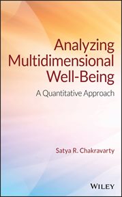 Analyzing Multidimensional Well-Being : A Quantitative Approach cover image
