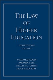 The Law of Higher Education, a Comprehensive Guide to Legal Implications of Administrative Decisi cover image