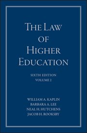 The Law of Higher Education, a Comprehensive Guide to Legal Implications of Administrative Decisi cover image