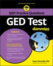 GED Test : 1,001 Practice Questions for Dummies cover image