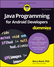 Java Programming for Android Developers for Dummies cover image
