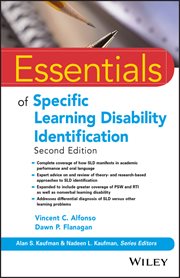 Essentials of Specific Learning Disability Identification cover image