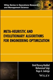 Meta-heuristic and Evolutionary Algorithms for Engineering Optimization cover image