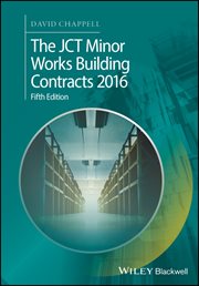 The JCT Minor Works Building Contracts 2016 cover image