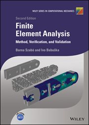 Finite Element Analysis : Method, Verification and Validation cover image