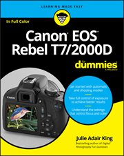 Canon EOS Rebel T7/2000D for Dummies cover image
