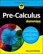 Pre-calculus for Dummies cover image