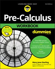 Pre-Calculus Workbook for Dummies cover image