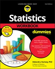 Statistics Workbook for Dummies cover image