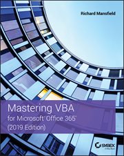 Mastering VBA for Microsoft Office 365 cover image
