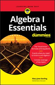 Algebra I Essentials for Dummies cover image