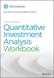 Quantitative Investment Analysis, Workbook cover image