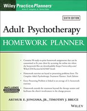 Adult Psychotherapy Homework Planner cover image