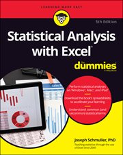 Statistical Analysis with Excel for Dummies cover image