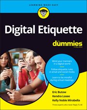 Digital Etiquette for Dummies cover image