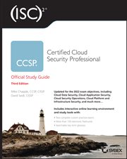 (ISC)2 CCSP Certified Cloud Security Professional Official Study Guide cover image