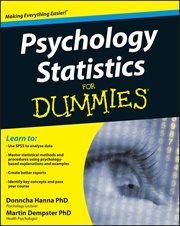 Psychology Statistics for Dummies cover image