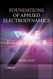 Foundations of Applied Electrodynamics cover image