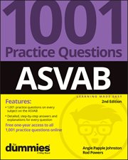 ASVAB: 1001 Practice Questions for Dummies cover image