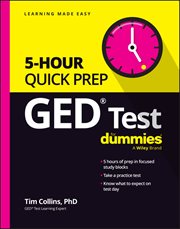 GED Test 5-Hour Quick Prep for Dummies cover image