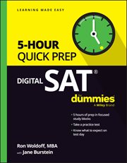 Digital SAT 5-Hour Quick Prep for Dummies cover image