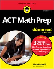 Act Math Prep for Dummies : Book + 3 Practice Tests Online cover image
