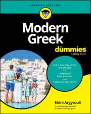 Modern Greek for Dummies cover image