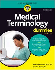 Medical Terminology for Dummies cover image