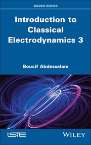 Introduction to Classical Electrodynamics 3 cover image