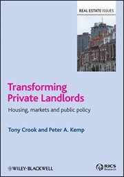 Transforming Private Landlords : Housing, Markets and Public Policy cover image