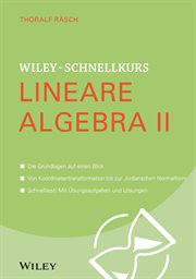 Wiley-Schnellkurs Lineare Algebra II cover image