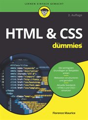 Html & Css Für Dummies cover image