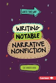 Writing notable narrative nonfiction cover image