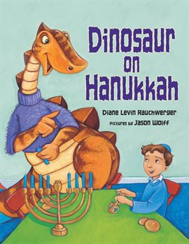 Cover image for Dinosaur on Hanukkah