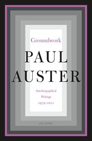 Groundwork : Autobiographical Writings, 1979–2012 cover image