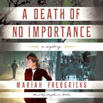 A death of no importance cover image