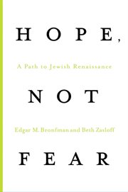 Hope, Not Fear : A Path to Jewish Renaissance cover image