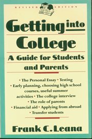 Getting Into College : A Guide for Students and Parents cover image