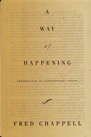 A Way of Happening : Observations of Contemporary Poetry cover image