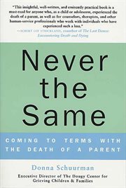 Never the same : coming to terms with the death of a parent cover image