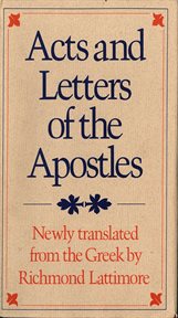 Acts and Letters of the Apostles cover image
