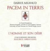 Milhaud: Pacem in Terris and L'homme Et Son Desir cover image
