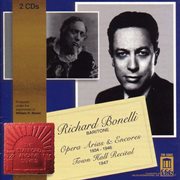 Opera Arias (baritone) : Bonelli, Richard. Ambroise, T. / Massenet, J. / Gounod, C.-F. / Giordano cover image